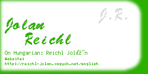 jolan reichl business card